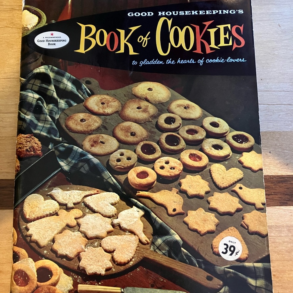Vintage 1958 Good Housekeeping Book of cookies recipe cookbook